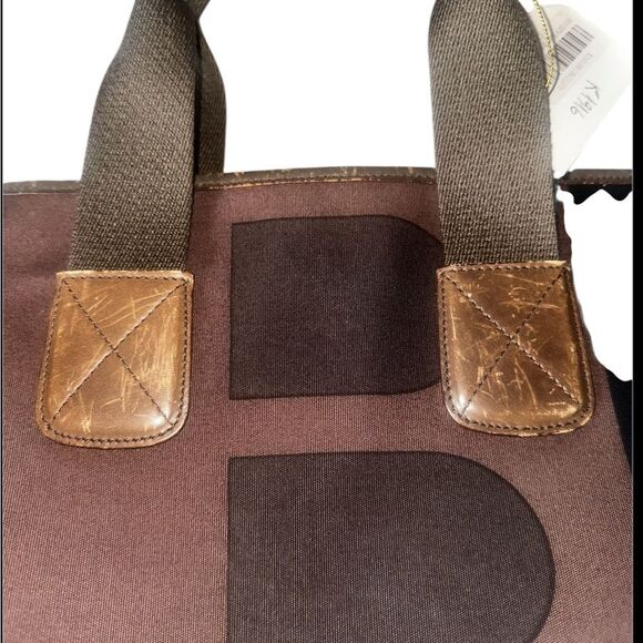 Bally Brown and Purple Tote Bag. - Picture 10 of 16